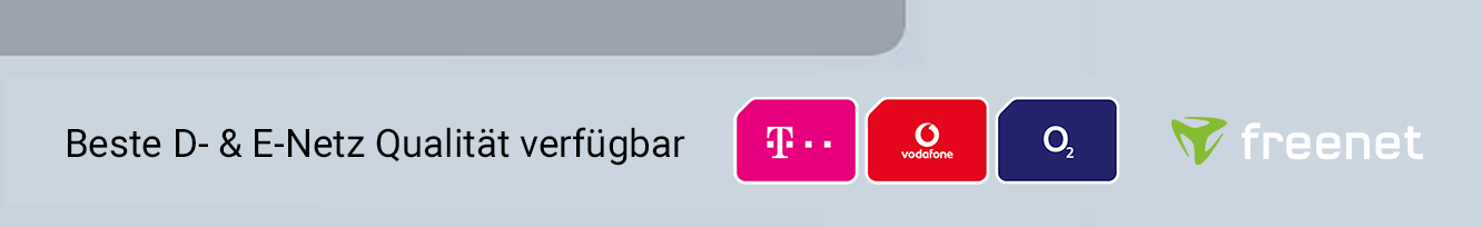 Beste D- & E-Netz Qualität verfügbar