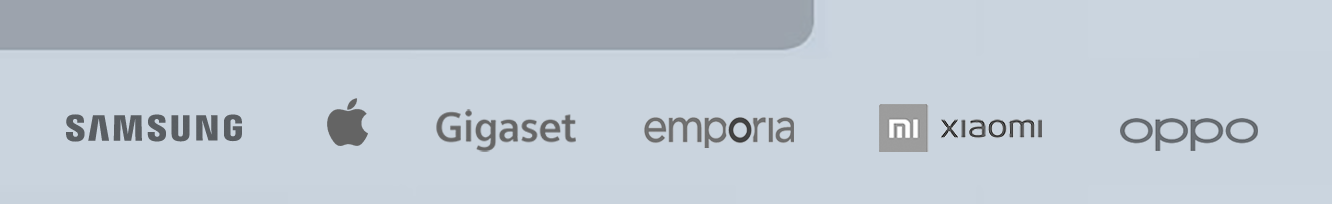 Samsung, Apple, Gigaset, emporia, Xiaomi, oppo